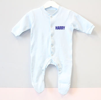 Personalised 'Page Boy' Baby Romper, 4 of 5