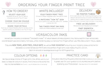 Wedding Fingerprint Tree Guest Book, 8 of 8