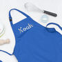 Personalised Children's Blue Waterproof Apron, thumbnail 3 of 10