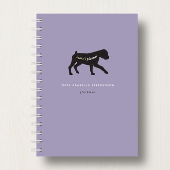 Personalised Boxer Lover's Journal Or Notebook, 7 of 7