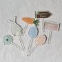 Set Of Seven Personalised Easter Cake Toppers, thumbnail 6 of 7