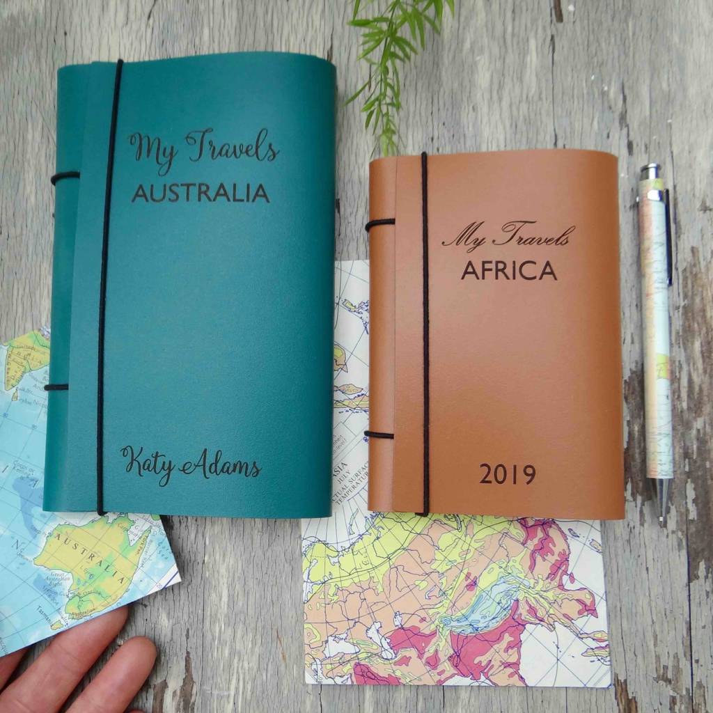 travel diary personalised