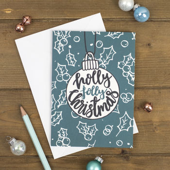 Set Of 12 Brush Lettered Christmas Cards, 7 of 8