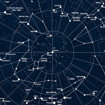 The Day You Were Born Personalised Constellation Print, 5 of 9