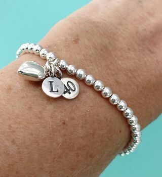 Personalised 40th Birthday Bracelet With Heart, 3 of 5