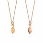 Tiny Mouse Charm Necklace Gold Or Rose Gold Vermeil, thumbnail 2 of 6