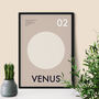 Mars Earth Venus Poster Print Set Of Three, thumbnail 4 of 5