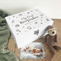 Personalised My First Keepsakes Engraved White New Baby Keepsake Box Three Sizes 22cm | 27cm | 30cm, thumbnail 1 of 7