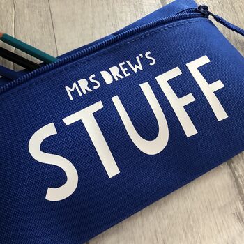 Teaching Assistant Stuff Personalised Pencil Case, 3 of 4