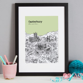 Personalised Canterbury Print, 5 of 7