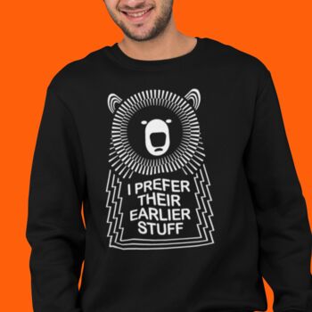 Unisex Funny Music Quote Bear Jumper, 2 of 5
