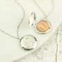 70th Or 80th Birthday Farthing Floral Locket Necklace, thumbnail 4 of 8