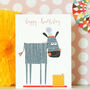 Happy Birthday Zebra Mini Card, thumbnail 3 of 4