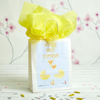 Personalised Baby Gift Bag, Baby Girl Baby Boy Gift Bag, 4 of 10