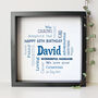 Personalised 60th Birthday Word Art Gift For Him, thumbnail 1 of 9