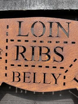 Home Kitchen Or Garden Sign Pig Decoration Ornament BBQ Bar, 5 of 8