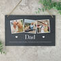 Personalised Photo Memorial Slate Hanging Plaque 25 X 15cm, thumbnail 1 of 6