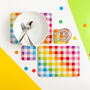 Rainbow Gingham Placemat Set Of Two, thumbnail 1 of 6