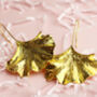 Gold Plated Dangle Earrings, thumbnail 1 of 3