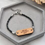 Personalised Men's Woodgrain Secret Message Bracelet, thumbnail 7 of 7