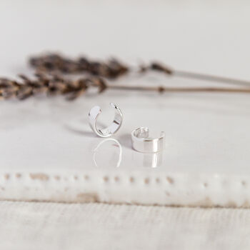 Silver Or Gun Black Striking Ear Cuff, 4 of 8