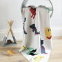 Personalised Dinosaurs Cotton Knit Blanket, thumbnail 8 of 12
