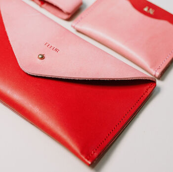 Personalised Colourblock Leather Purse, 5 of 5