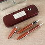 Personalised Wooden Pens With Engraved Presentation Box, thumbnail 1 of 3