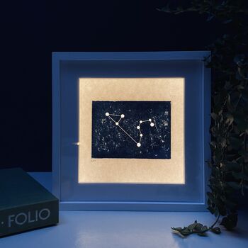 Personalised Leo Constellation Light Box, 6 of 7