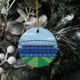 Any Football Stadium Illustrated Christmas Decoration, thumbnail 3 of 8