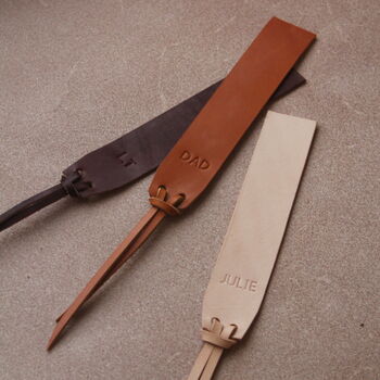 Personalised Leather Bookmark, 4 of 9