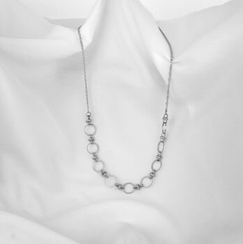 Simple Chain And Circle Necklace, 8 of 12