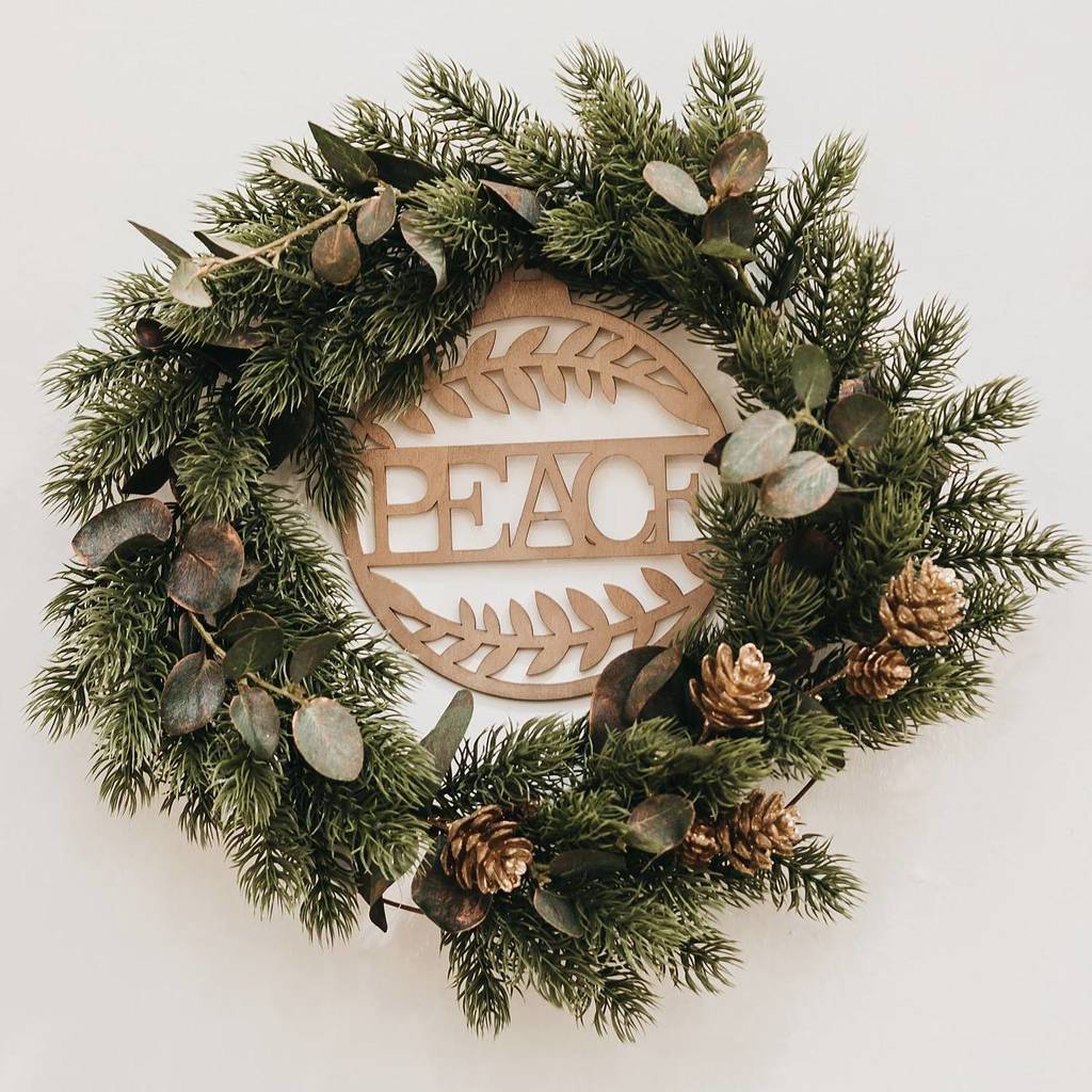 Light Up Christmas Wreath By Gypsy Rose Vintage Notonthehighstreet Light Up Christmas Wreath