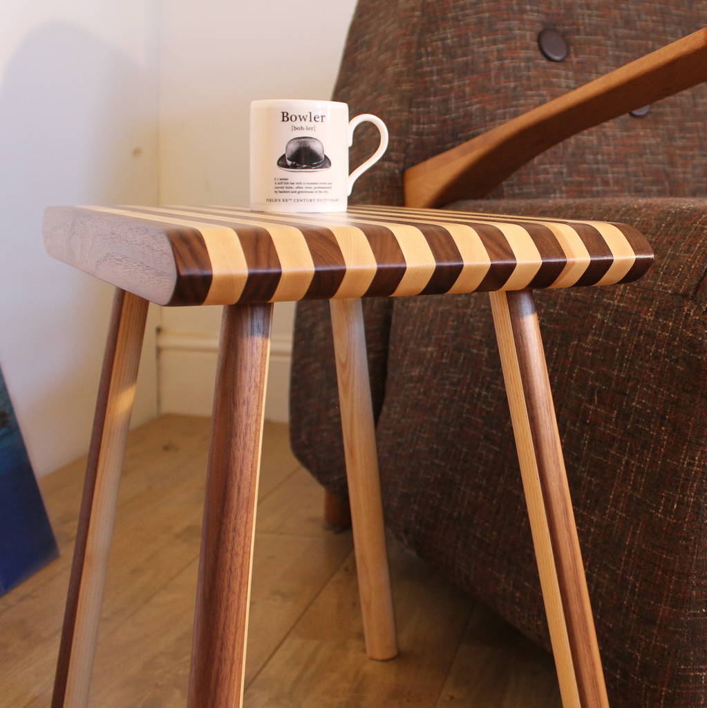 Humbug Side Table Handcrafted In Ash And Walnut, 1 of 4