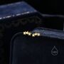 Star Trio Screw Back Earrings In Sterling Silver, thumbnail 4 of 12