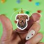 Personalised Waterside Terrier Keychain, thumbnail 2 of 5