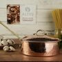 Solid Copper Saucepan With Lid, Brass Handles 3000 Ml, thumbnail 1 of 4