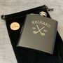 Personalised Golfers Hip Flask And Ball Marker Gift Set, thumbnail 5 of 11