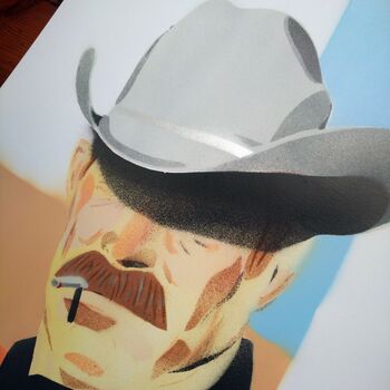 Cowboy 'Past Noon' Original Limited Edition Signed, 5 of 9