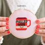 Mulled Wine Cross Stitch Kit, thumbnail 1 of 4