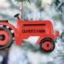 Personalised Red Tractor Decoration, thumbnail 2 of 3