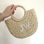 Personalised Wicker Basket Drawstring Bag, thumbnail 4 of 5