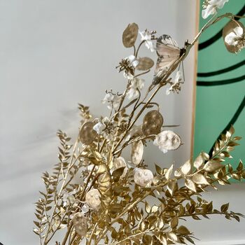 Ivory And Gold Honesty Stem, 3 of 5
