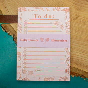 Pink Botanical To Do List, 4 of 6