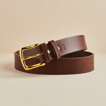 Personalised Men's Leather Belt With Your Handwriting, 2 of 6