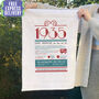 Personalised 90th Birthday Gift Microfibre Tea Towel, thumbnail 1 of 9