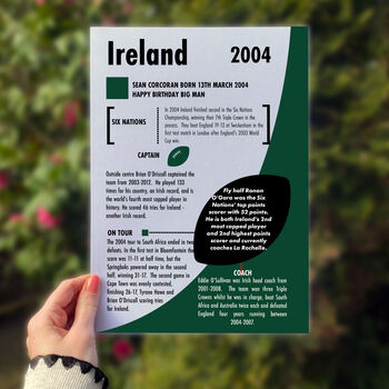 Personalised 21st Birthday Gift For Rugby Fans, 4 of 7