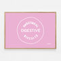 Custard Cream, Jammie Dodger, Bourbon And Digestive Biscuits Set Of Four Pink Prints, thumbnail 7 of 10
