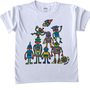 Colour In Childrens Digger T Shirt, 8 of 11