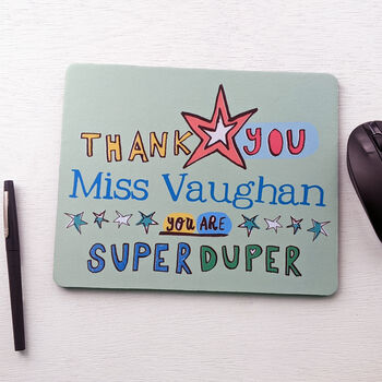 Personalised Thankyou Teacher Mousemat, 3 of 5